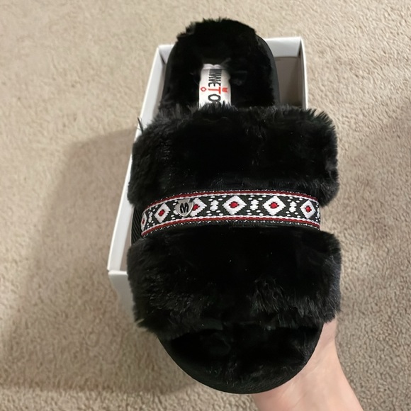 NEW Minnetonka Women's Faux Fur London Slide Slipper - Picture 3 of 4